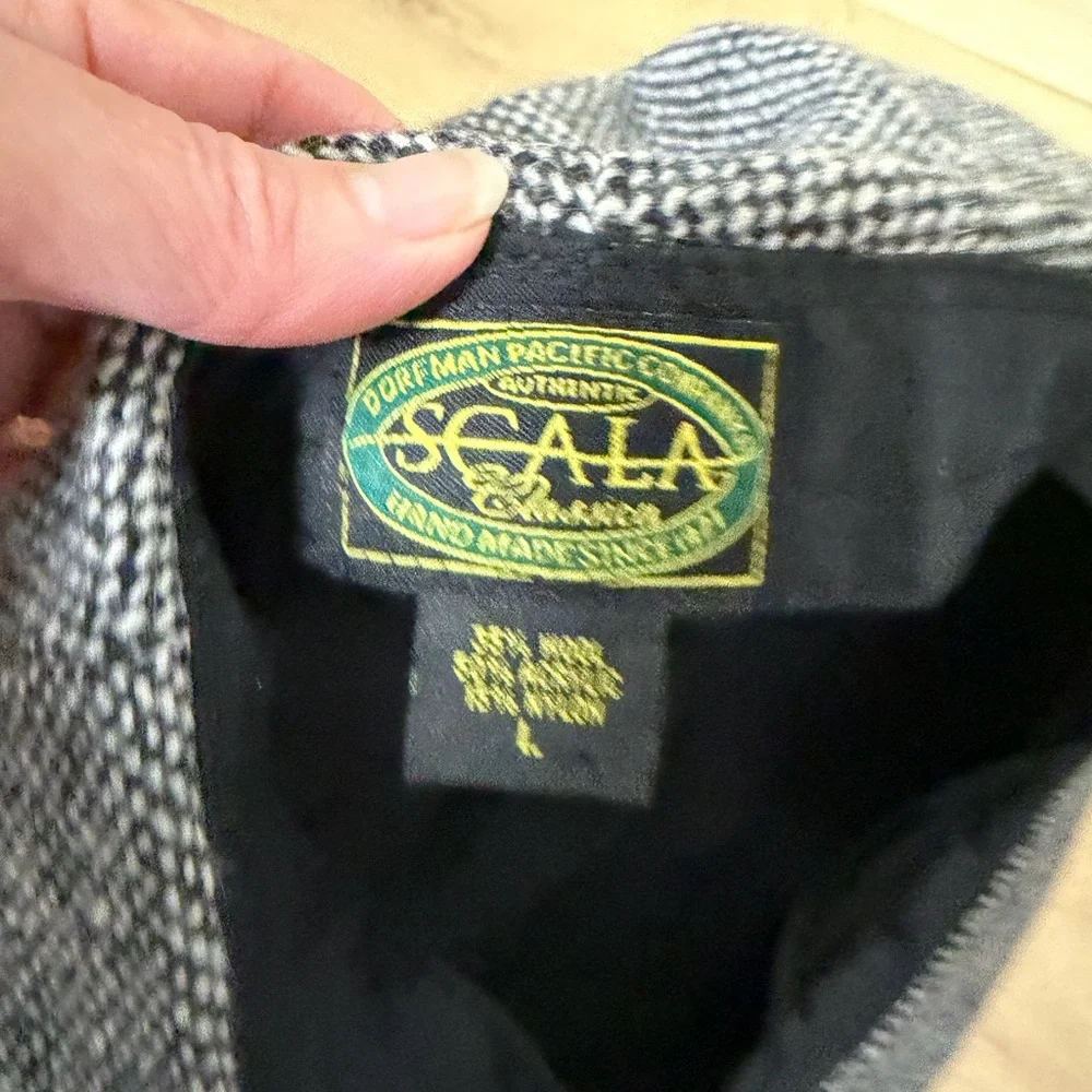Vintage Scala Men's newsboy style and cap -large